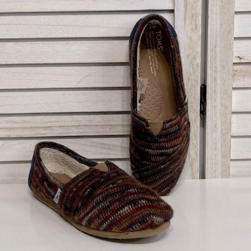Toms Multicolor Patterned Flats